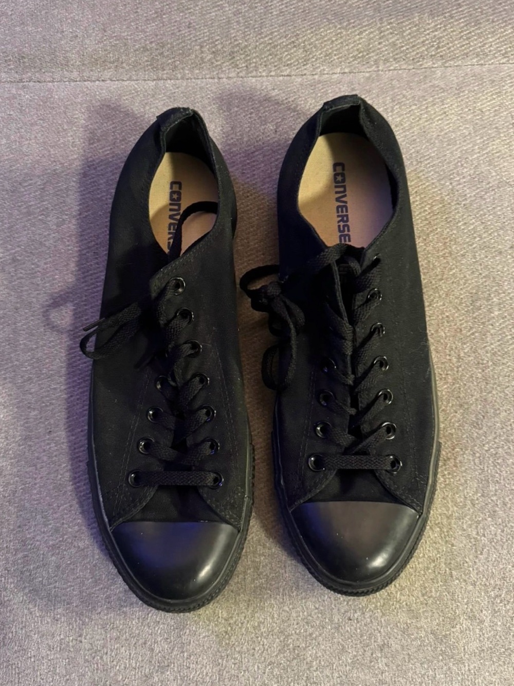 Converse Black Men's Low-Top Canvas Sneakers
